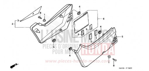 SIDE COVER NX125S de 1995